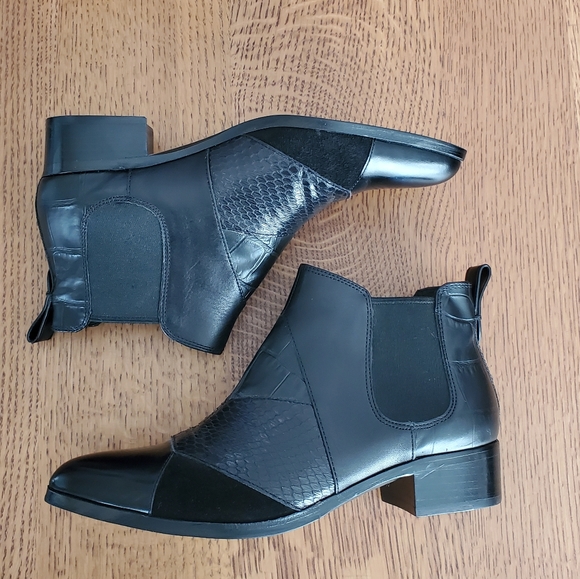 Coach Suffolk Patchwork black snake/calf bootie - Picture 5 of 9